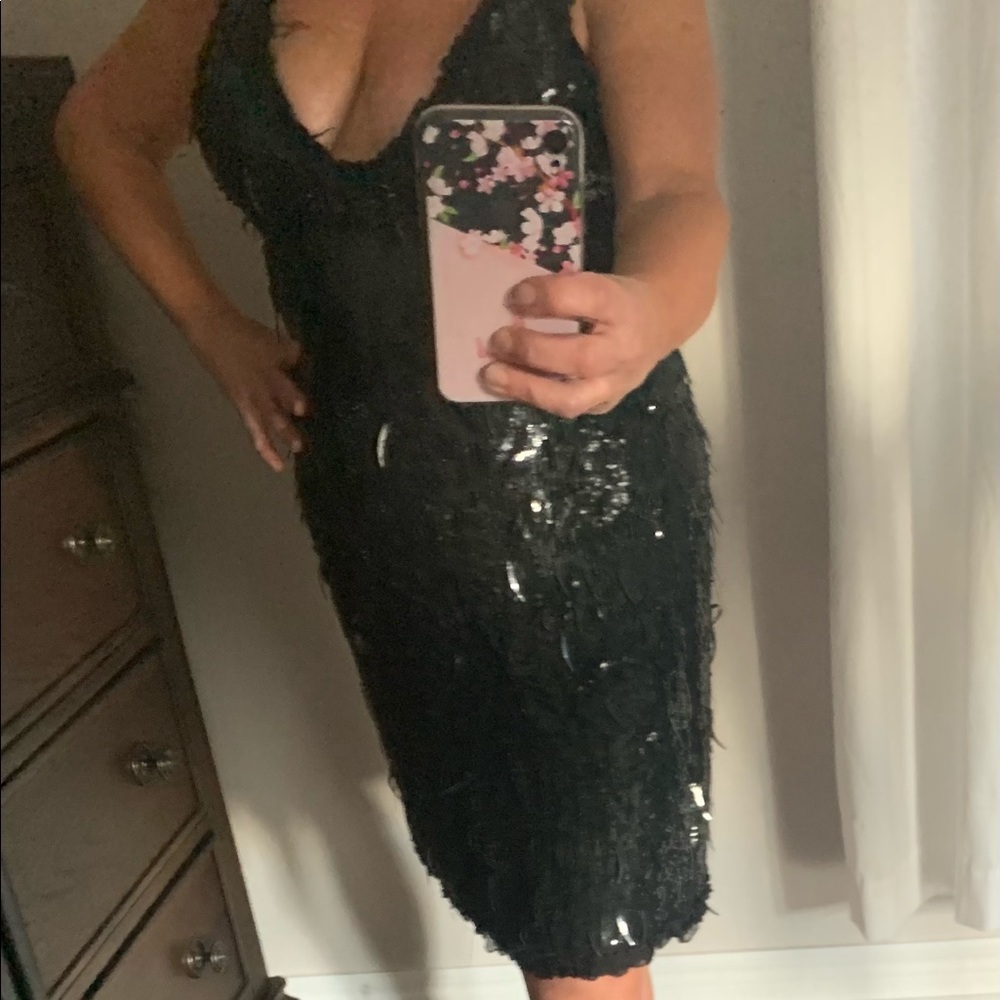 Bebe black evening dress ( Size M)